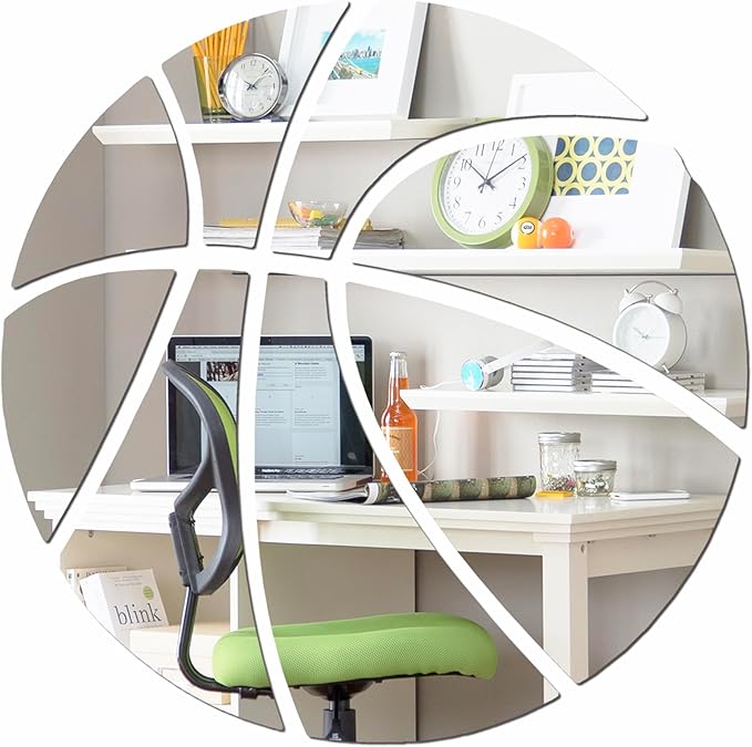 Basketball Shaped Acrylic Mirror - Best For Home & Play court
